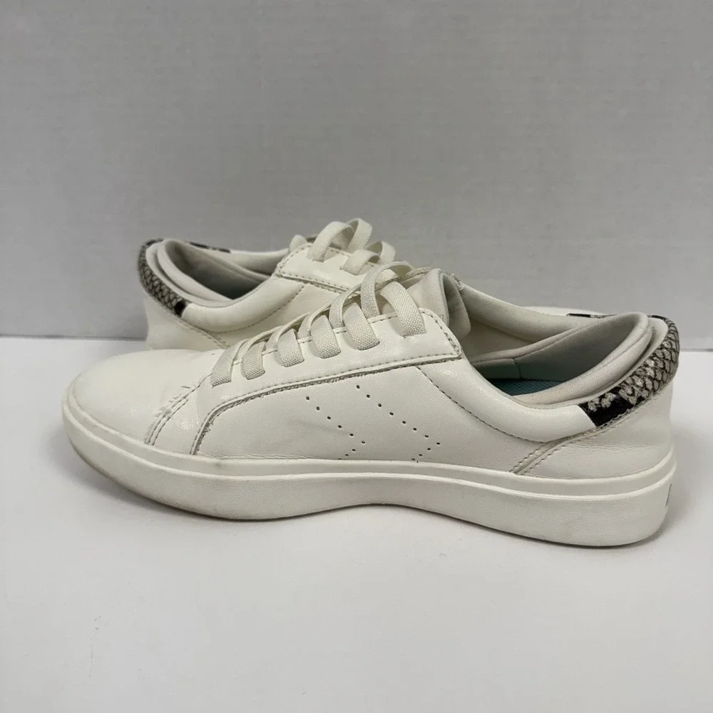 Dr. Scholls Shoes Womens 8 M‎ Wink Lace Up Sneakers White Faux Leather